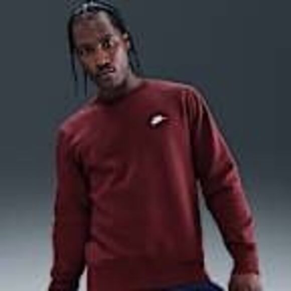 Men’s Nike Fleece Classic Crew Neck Sweatshirt size Small - Picture 1 of 4